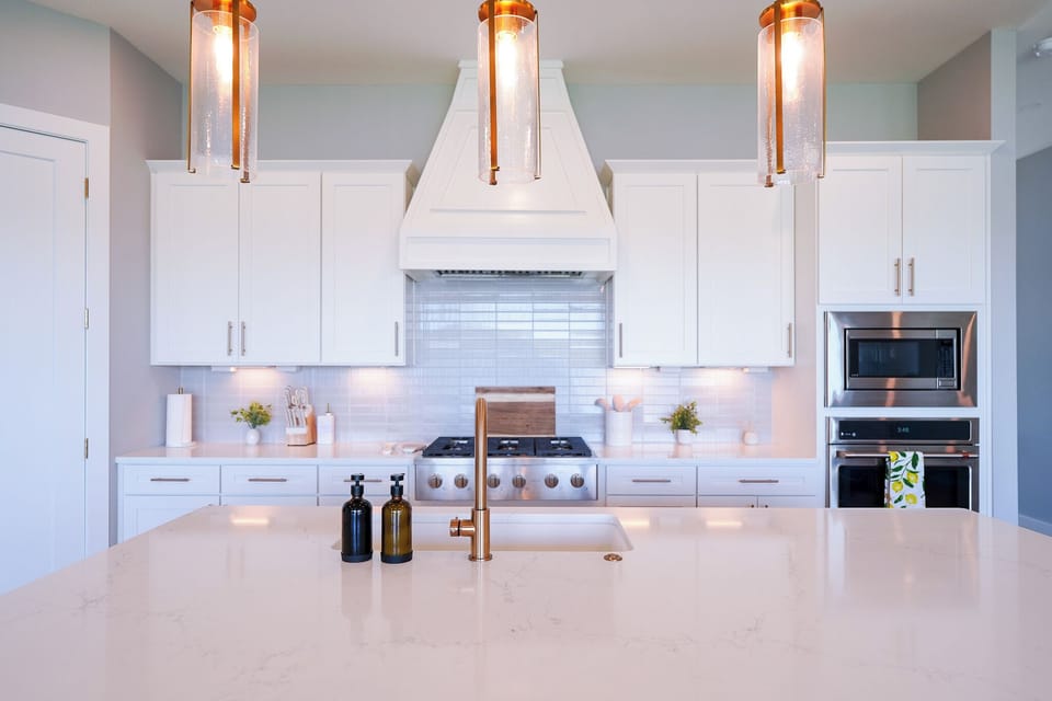 Modern kitchen perfect for cooking and gathering.
