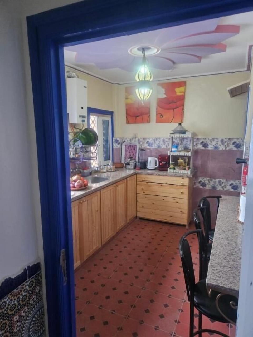 Comfort Double Room, 1 Queen Bed, Non Smoking, Garden View | Private kitchen | Full-size fridge, microwave, oven, espresso maker