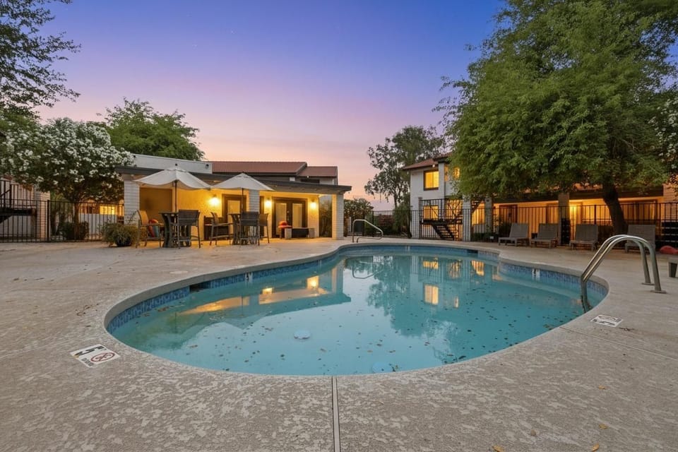 Pool is available year-round, not heated, and is shared with everyone in the com