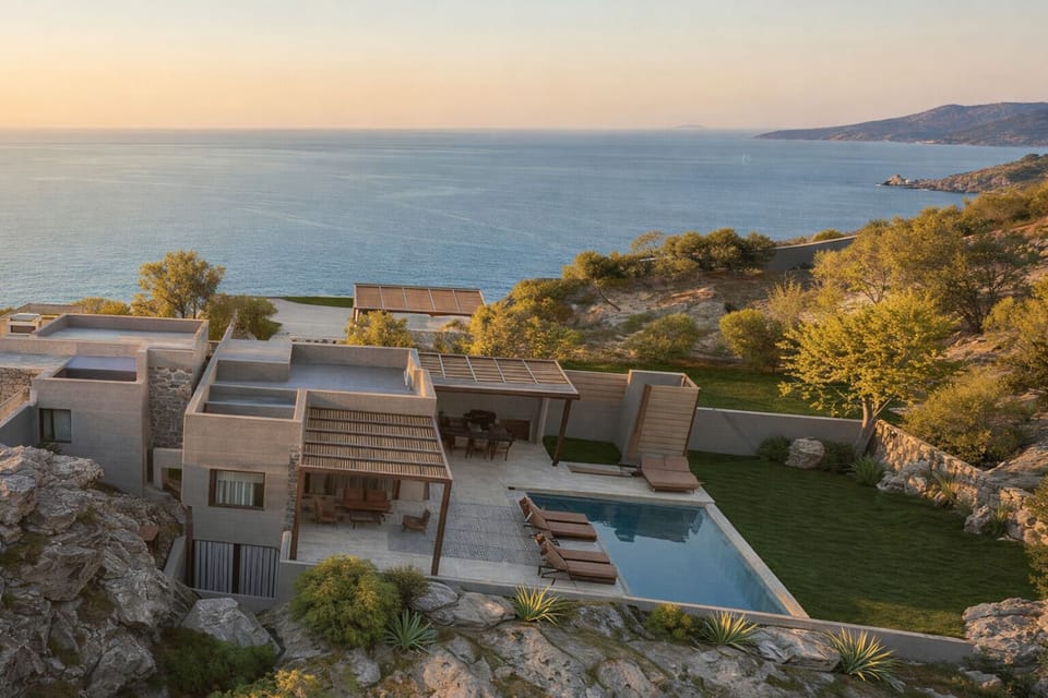 With an outdoor space of 240m2, multiple lounge areas.