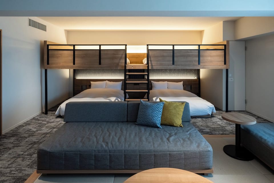 Family Studio, Non Smoking (Double Bunk Beds) | In-room safe, WiFi (free), bed sheets
