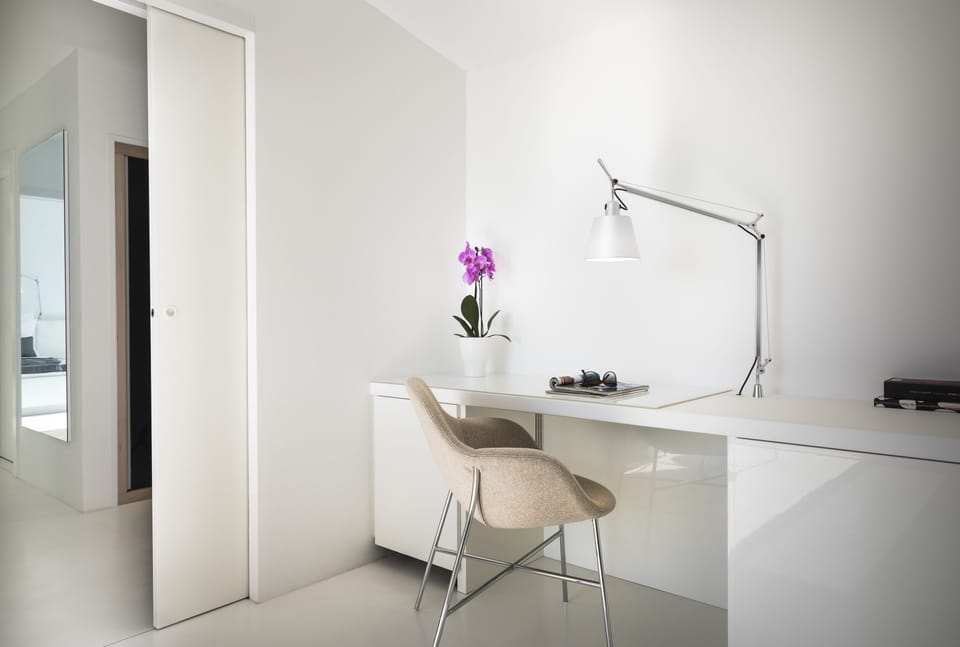 Luxury Suite, Sauna, Sea View | Premium bedding, minibar, in-room safe, desk