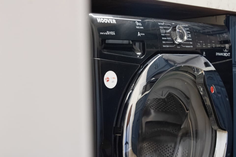 The property includes a modern washing machine to provide guests with extra comfort, practicality, and flexibility throughout their visit.