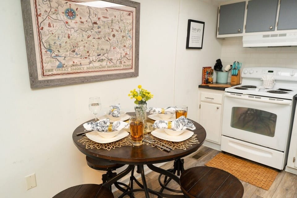 Dine in this quaint kitchen nook