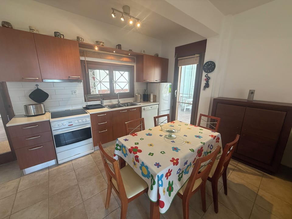 Kitchen & indoor dining table.