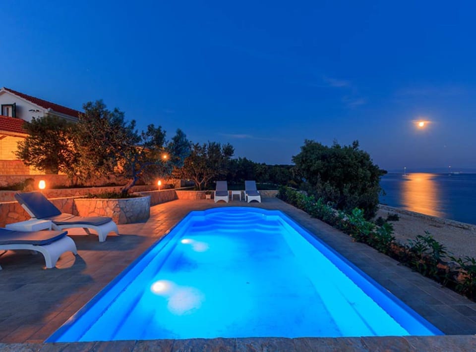 Villa (FourBedroom Beachfront Villa with Poo) | Outdoor pool | Seasonal outdoor pool, pool umbrellas, sun loungers