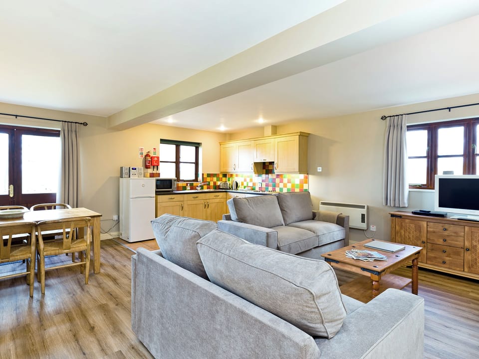 Beautifully designed open plan living space | Edale Cottage - Knockerdown Cottages, Carsington, near Ashbourne