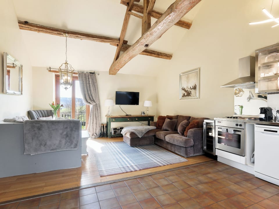 Open plan living space | Priesthill - Harthill Hall, Alport, near Bakewell