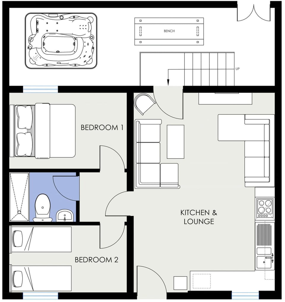 Floor plan | Priesthill - Harthill Hall, Alport, near Bakewell