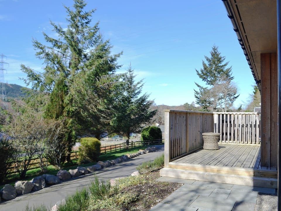 Terrace | Ness Castle Estate - Red Squirrel Lodge, Inverness
