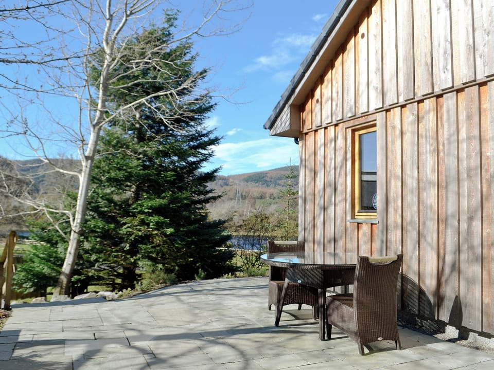 Terrace | Ness Castle Estate - Red Squirrel Lodge, Inverness