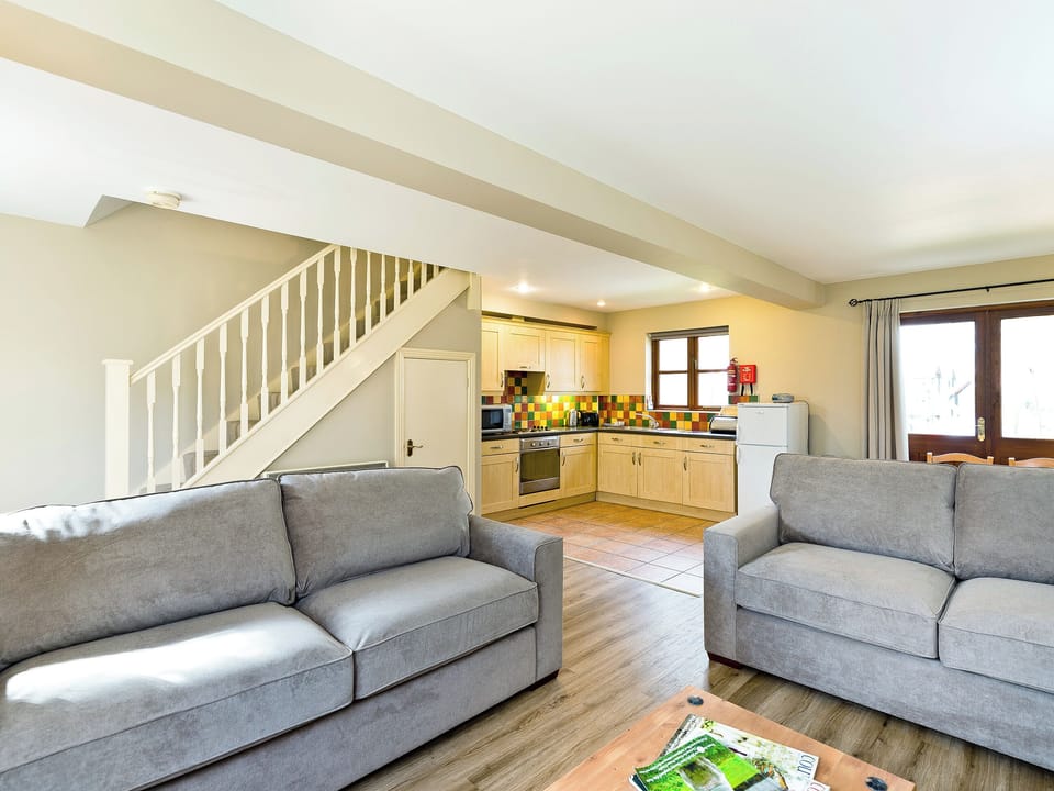 Beautifully furnished open plan living space | Alstonfield Cottage - Knockerdown Cottages, Carsington, near Ashbourne