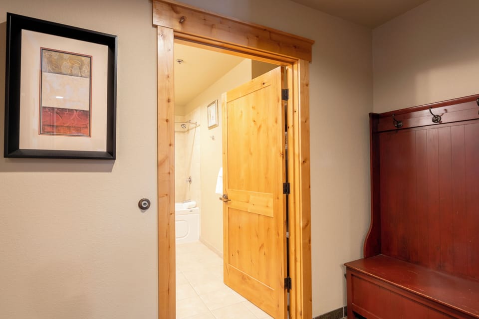 Hallway bathroom.