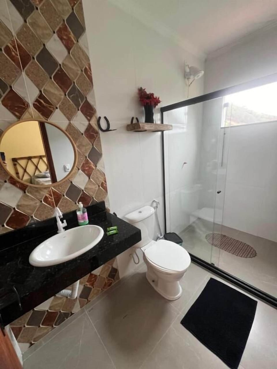 Separate tub and shower