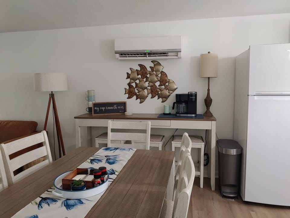 Dining area and coffee bar