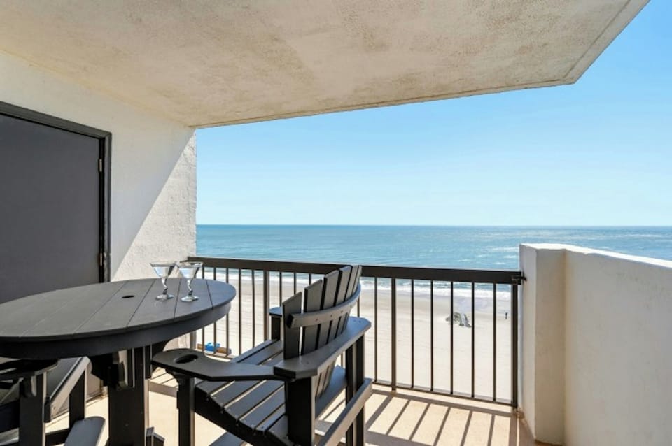 Enjoy your oceanfront views--you may even spot a few dolphins.
