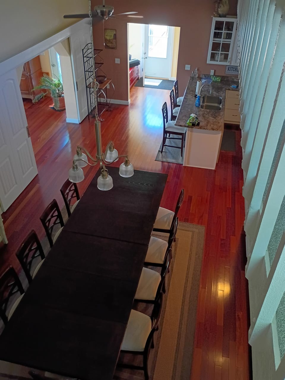 View of dining hall from 2nd level 