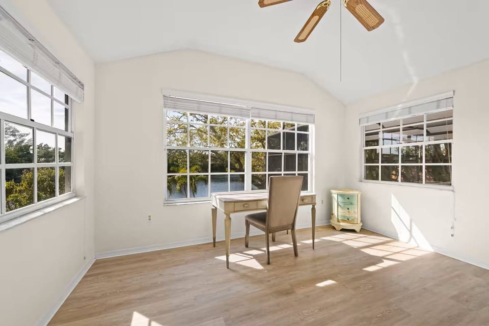 Need to work on vacation? No worries, this home features a work desk and chair.