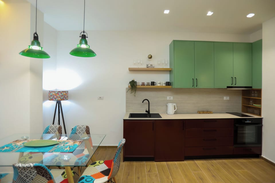 Kitchen and dining area