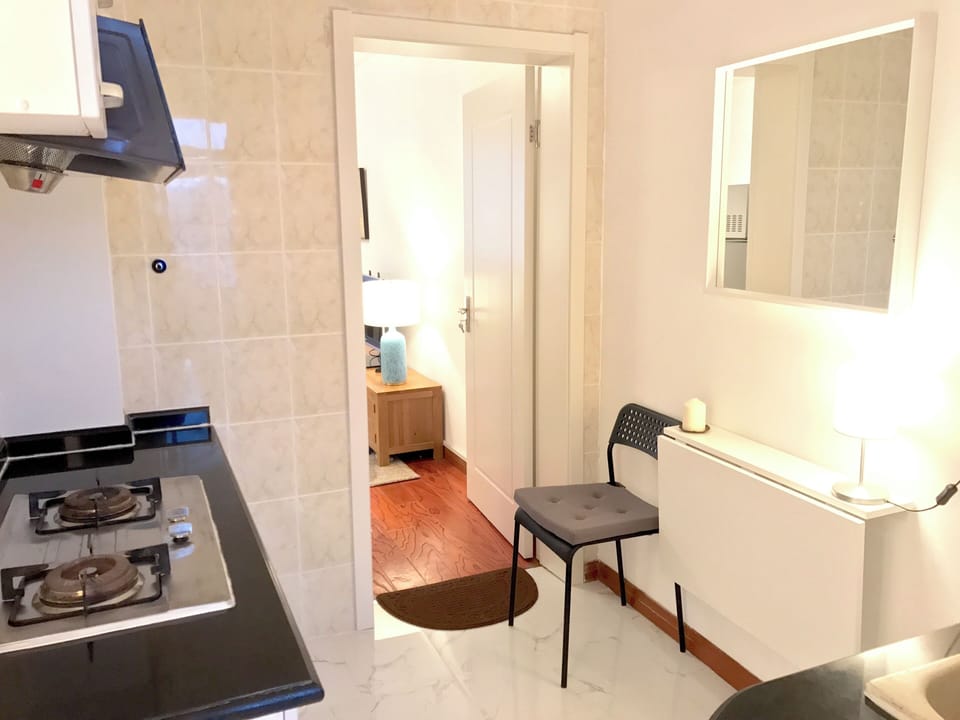 Comfort Studio, City View | Private kitchen | Fridge, microwave, stovetop