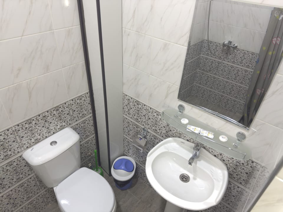 Double or Twin Room, Garden View | Bathroom | Shower, hair dryer (on request), soap, shampoo