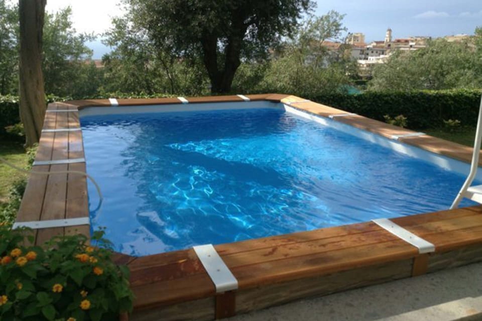 Swimming Pool, Composite Material, Leisure, Wood Stain, Backyard, Hardwood, Water Feature