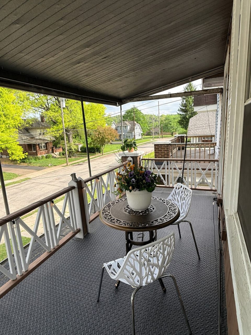 Private, covered balcony - perfect for morning coffee.