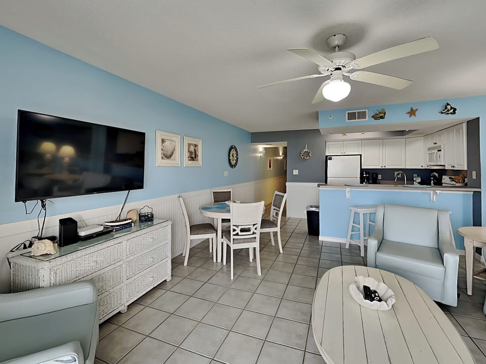 Living Area - TV and Dining Table