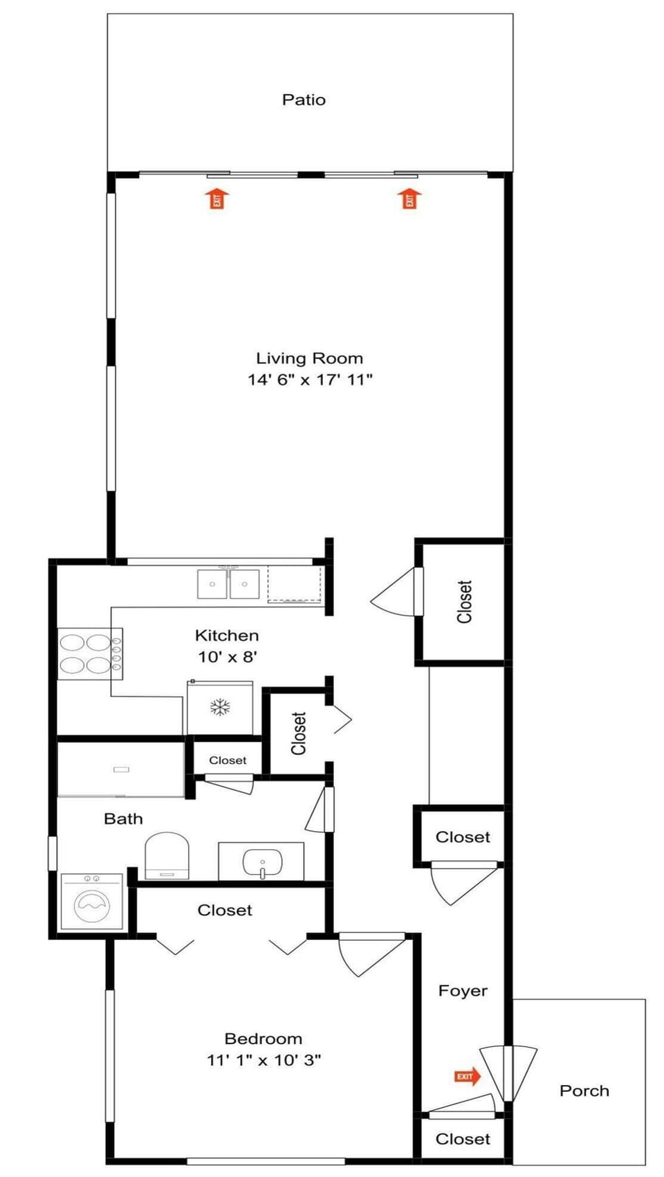 The Riggings #E1 Floor Plan