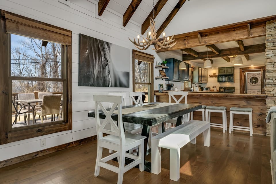 Dining Area and Front Deck Access