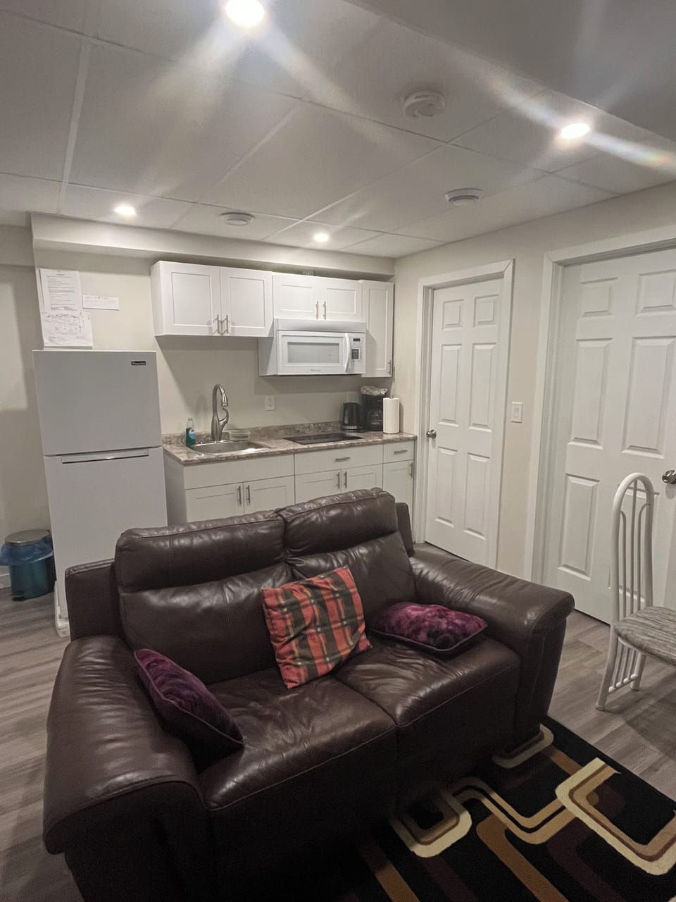 Living room + kitchenette