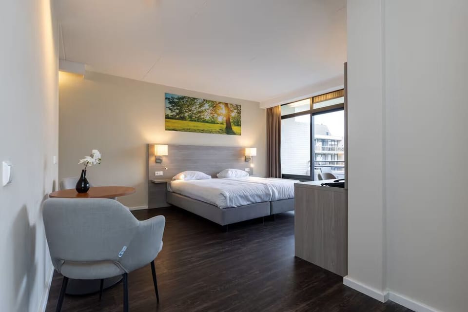 Spread out comfortably with extra space and a quiet sitting nook.