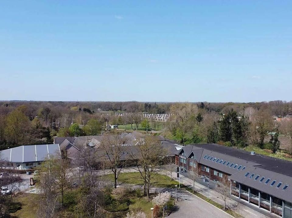 Take in sweeping aerial views of a peaceful, green retreat.