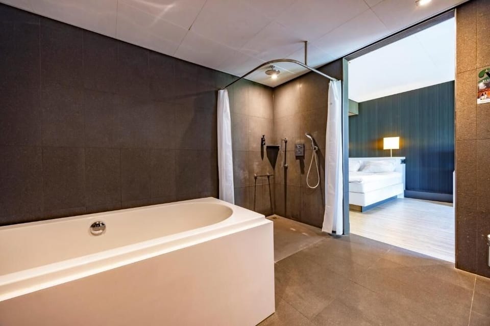 Step from spa-like bathing space straight into your bedroom.