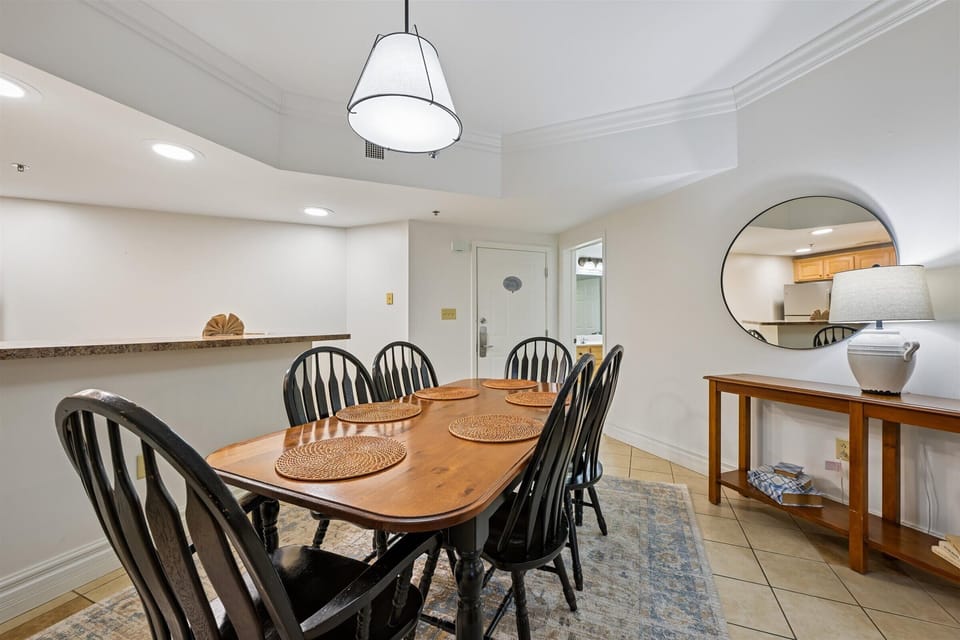 Gather around your welcoming dining table for memorable meals together, with stylish furnishings and thoughtful touches creating the perfect atmosphere.