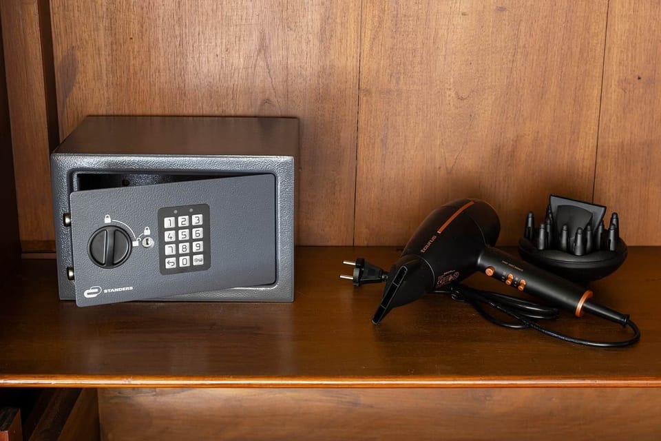 Safety box and hair dryer