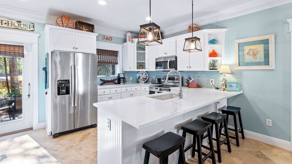 House, Multiple Beds, Patio, Garden View (Sand Marino) | Private kitchen | Coffee/tea maker