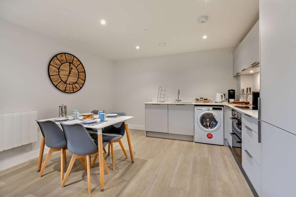 The dining kitchen at Mist, Devon