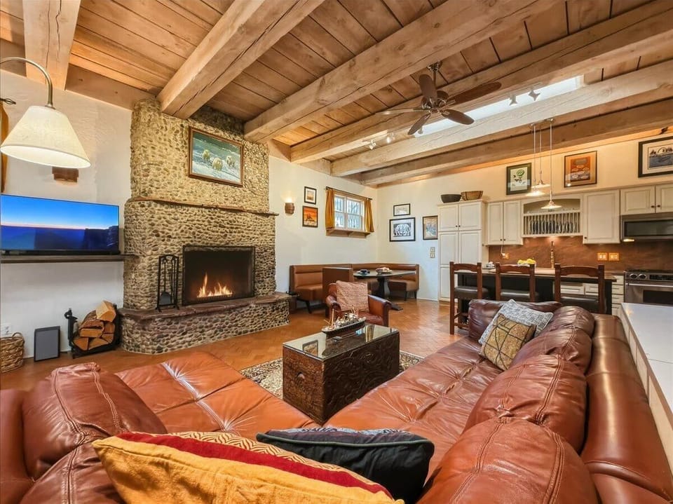 Open Living with Fireplace & Dining Nook