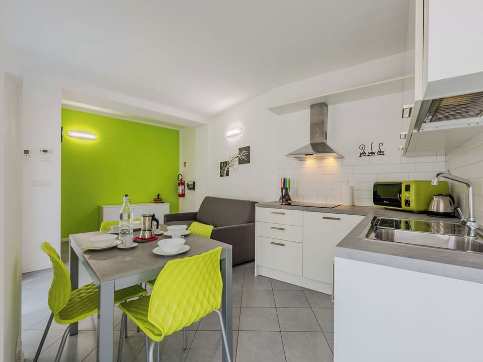 Interior Design, Kitchen, Floor, Ceiling, Room, Countertop, Apartment, Sink, Major Appliance, Chair