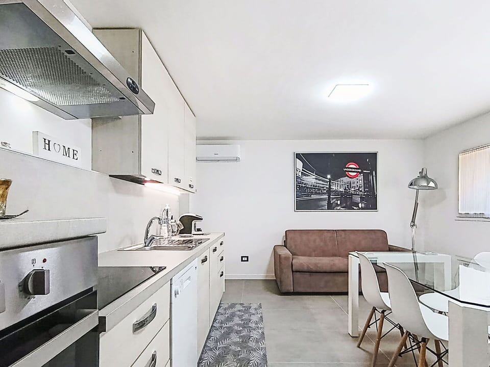 Furniture, Flooring, Interior Design, Floor, Apartment, Kitchen, Home, Countertop, Room, Major Appliance