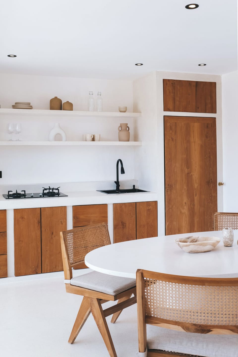 Romantic Villa, Pool View | Private kitchen | Dining tables