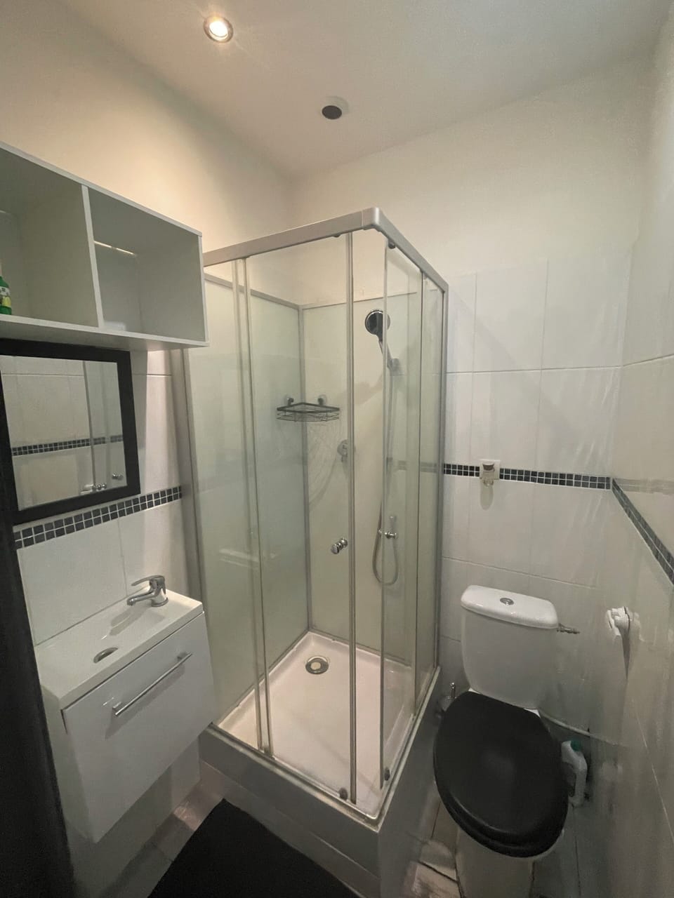 Shower, toilet paper
