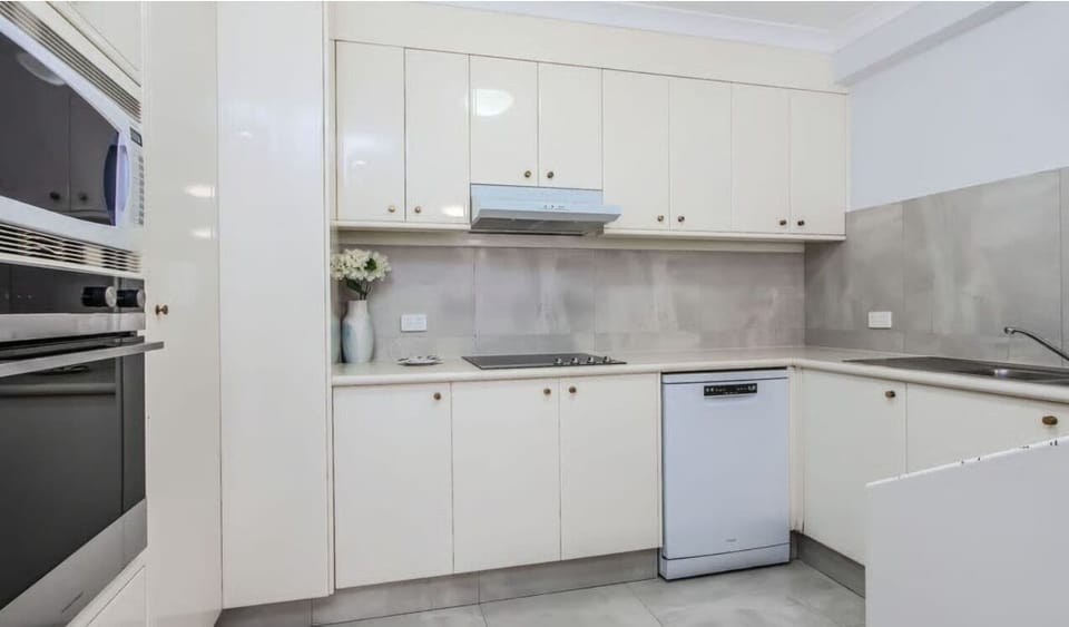 Apartment, Balcony, Pool View | Private kitchen