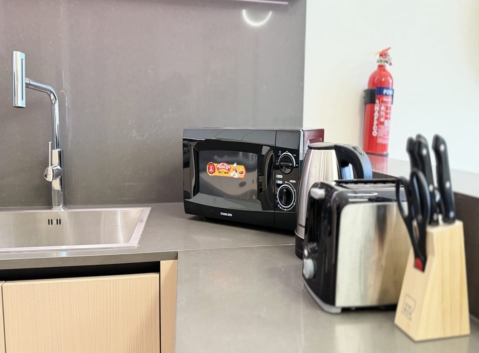 Standard Apartment | Individually furnished, desk, laptop workspace, blackout drapes