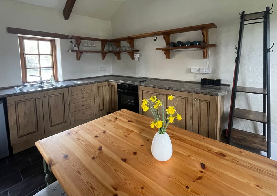 Kitchen with dining table