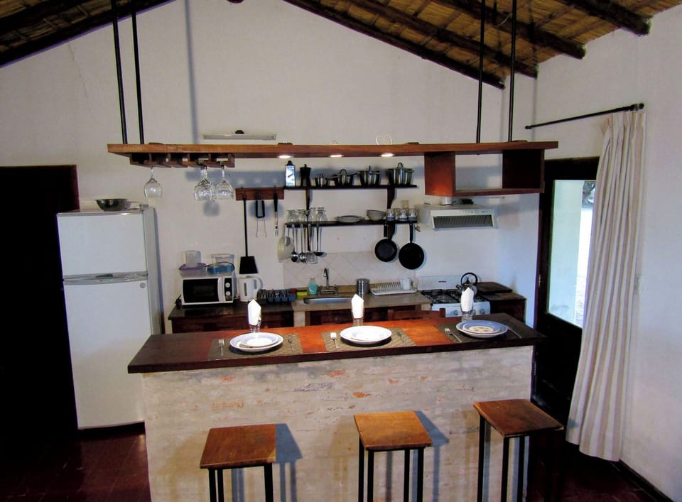 Classic Bungalow, Garden View | Private kitchen | Fridge, microwave, stovetop, cookware/dishes/utensils