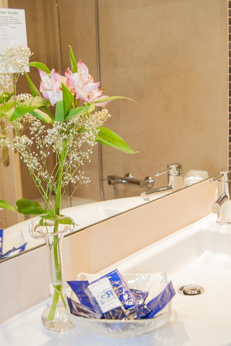 Free toiletries, hair dryer, towels