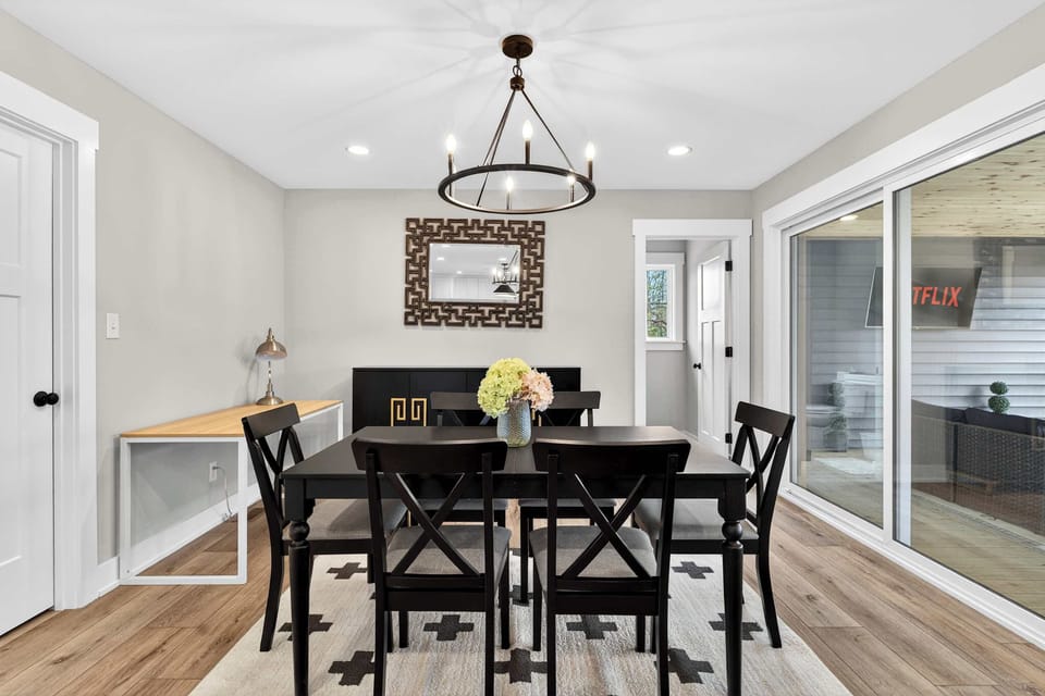 Dining Area: A bright and welcoming dining area at the heart of the home.