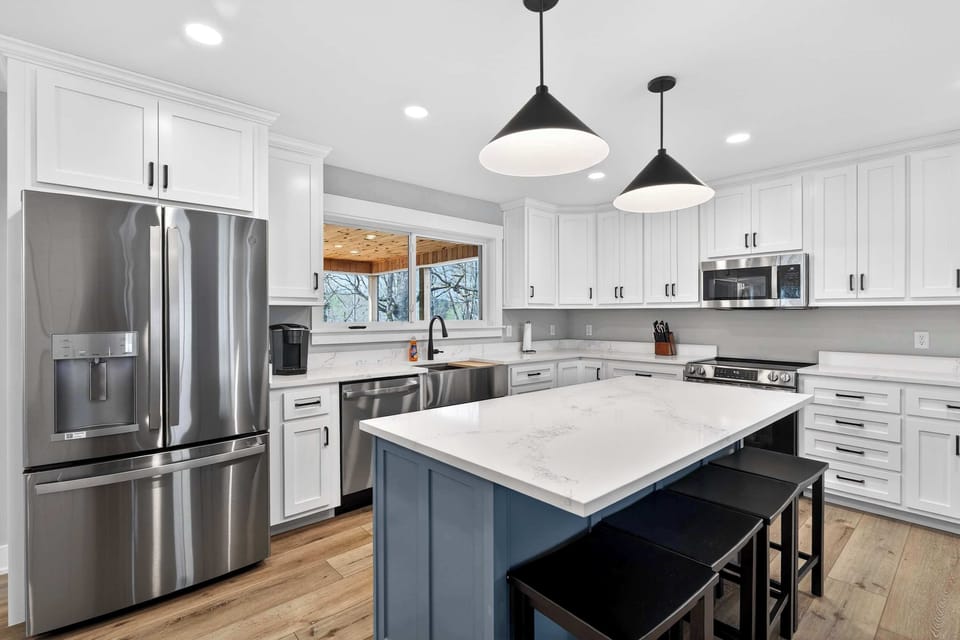 Kitchen: A beautifully styled kitchen designed for effortless cooking and gathering.